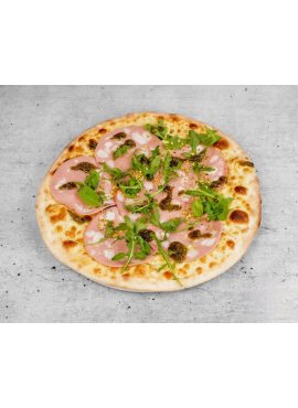 pizza mortadela e pistacchio